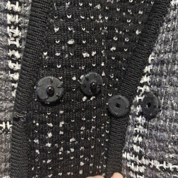 Escada Strikejacke Knit Cardigan Sweater Size 38 Tweed Coco Luxury - Picture 6 of 12